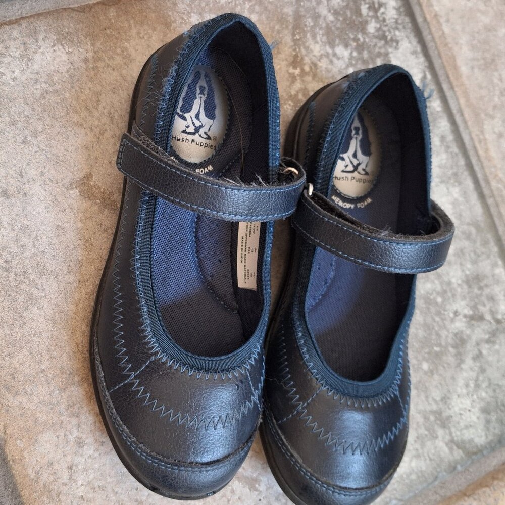 Navy Mary Jane Hush Puppies